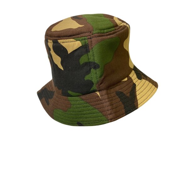 Rap Snackz Green Camo Bucket Hat With Multicolor Embroidery Hip Hop Graffiti - Picture 4 of 5